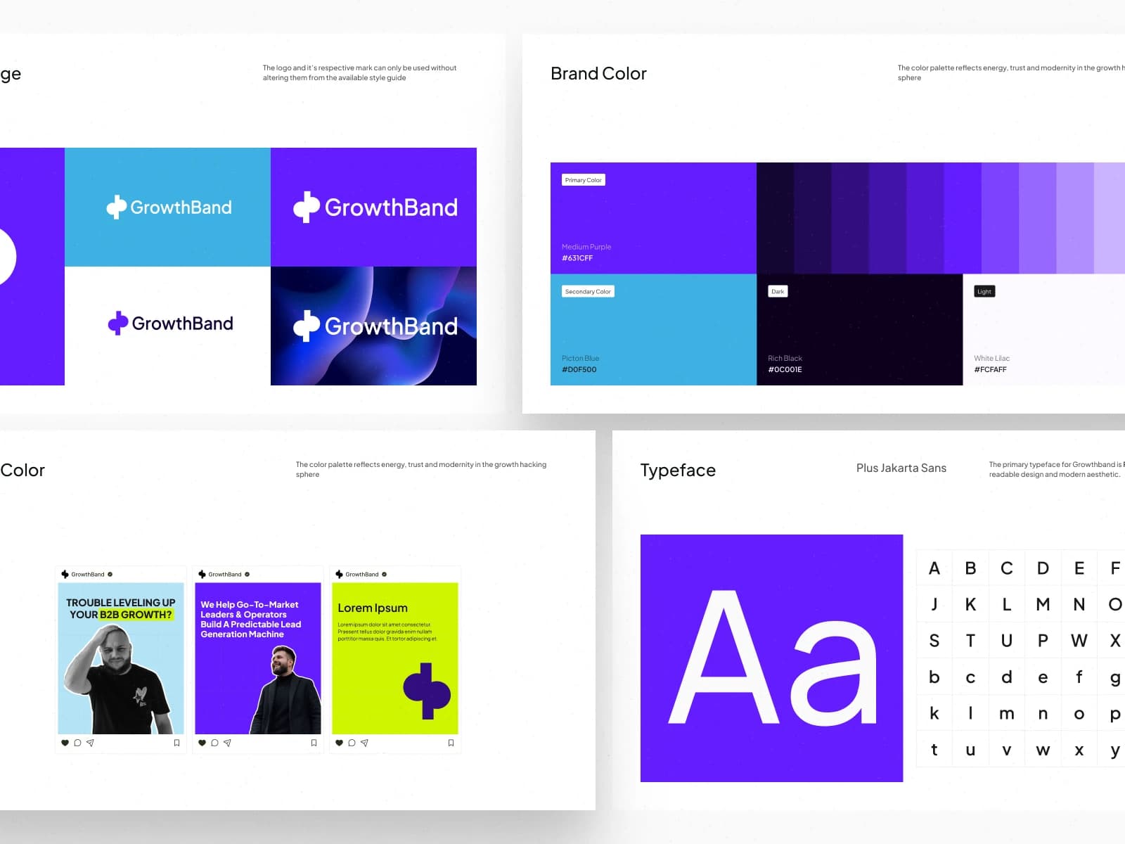 Brand board: logo, colour and typeface