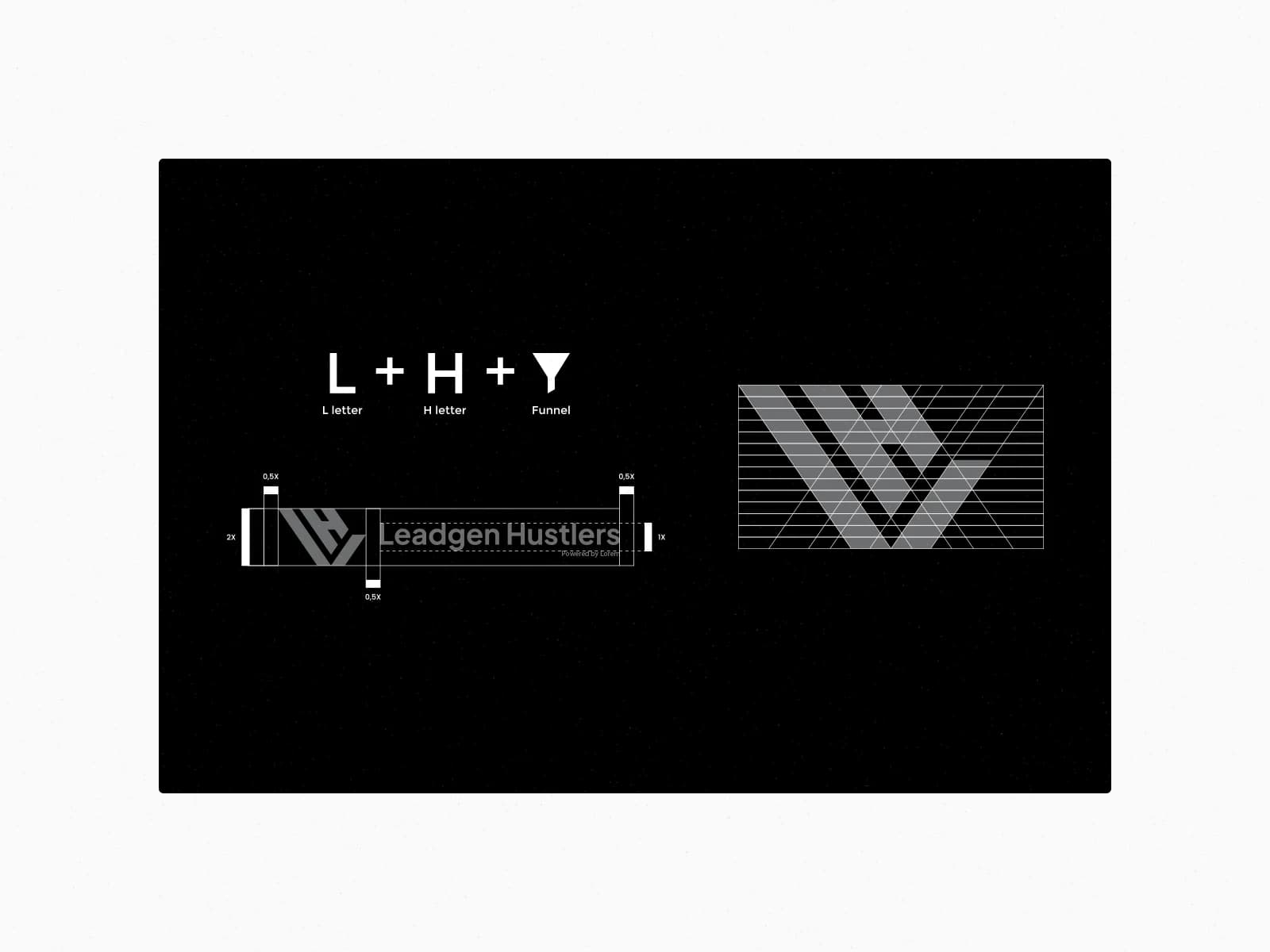 Leadgen Hustlers logo construction