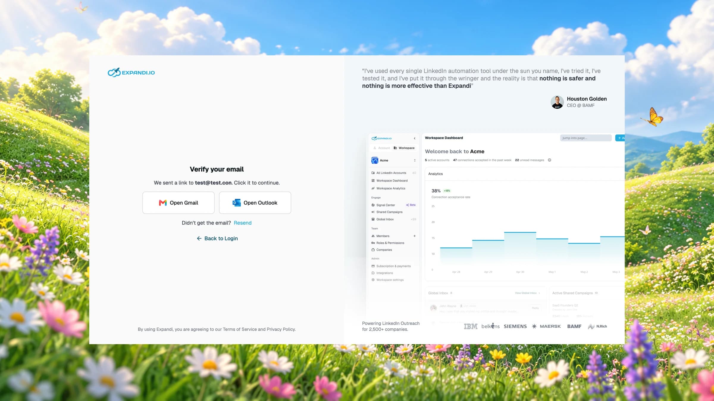 Sign-up: verify your email